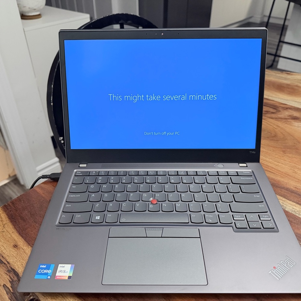Think! T14s Laptop - Sleek Gray Design